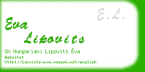 eva lipovits business card